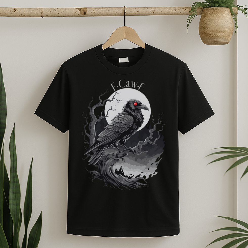 F-Caw-F Black Bird  T-Shirt