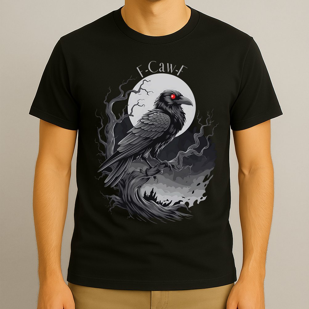 F-Caw-F Black Bird  T-Shirt