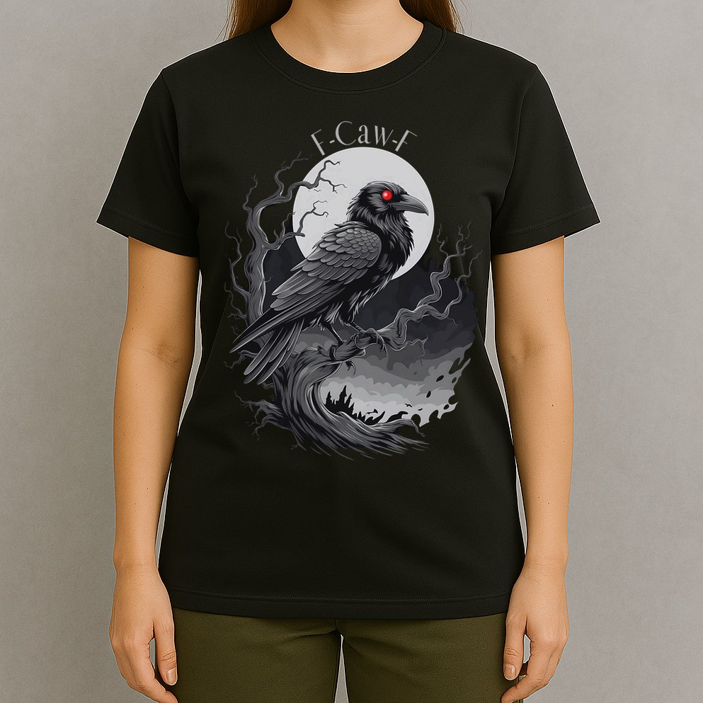 F-Caw-F Black Bird  T-Shirt