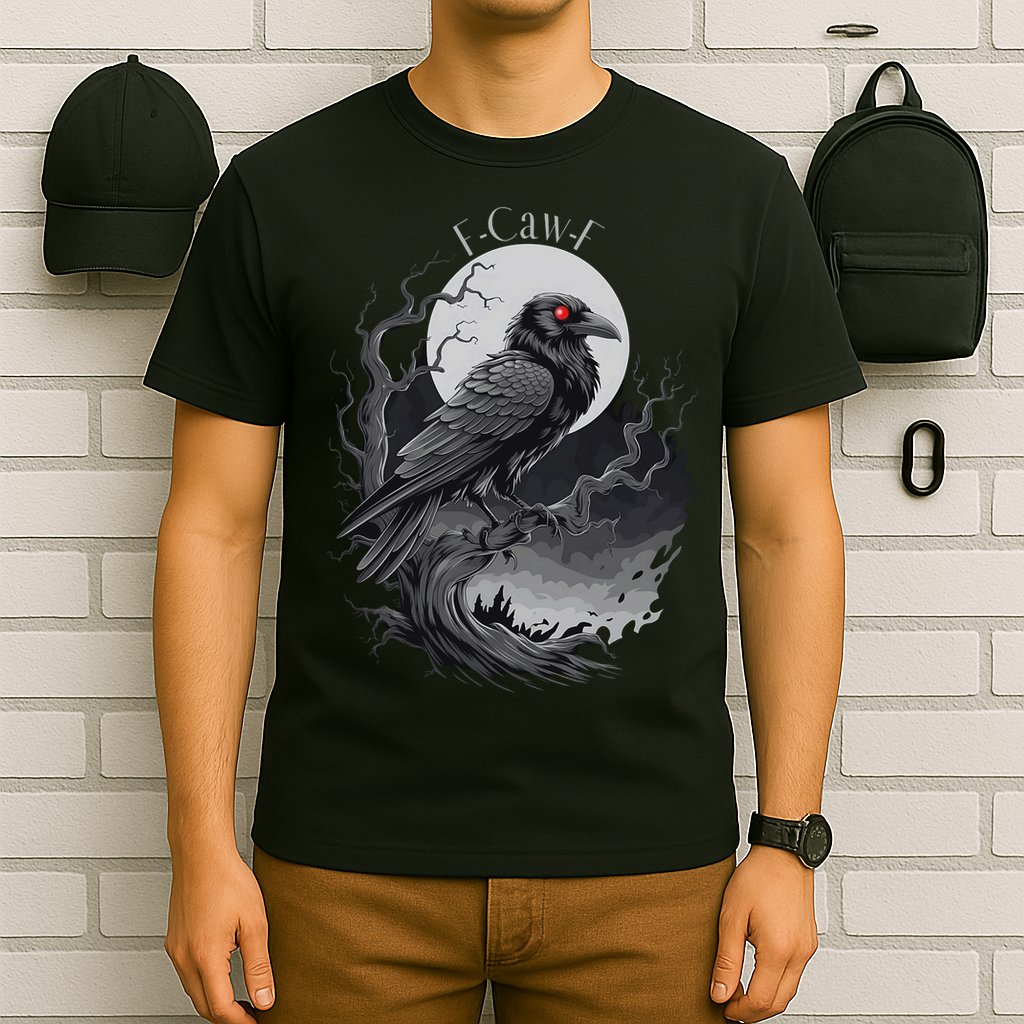 F-Caw-F Black Bird  T-Shirt