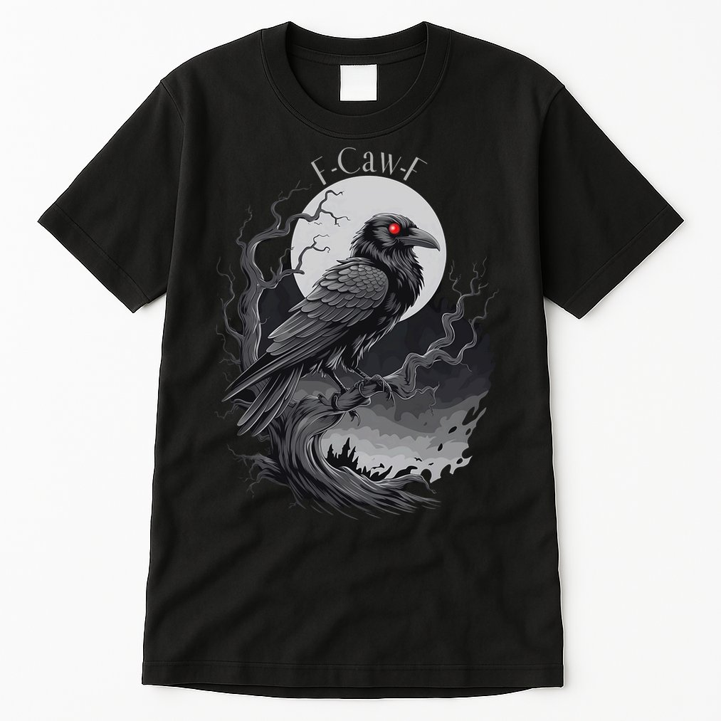 F-Caw-F Black Bird  Tall T-Shirt