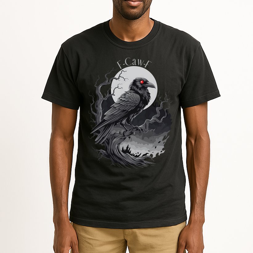 F-Caw-F Black Bird  Tall T-Shirt