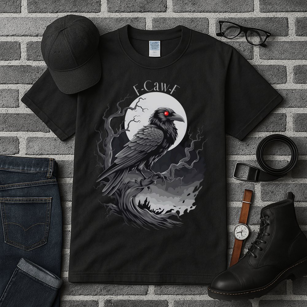 F-Caw-F Black Bird  Tall T-Shirt