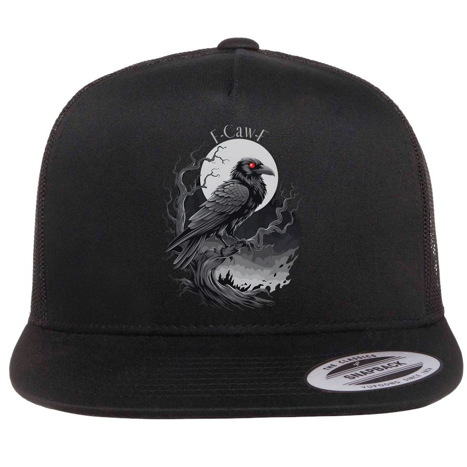 F-Caw-F Black Bird  Flat Bill Trucker Hat