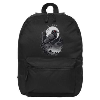 F-Caw-F Black Bird  16 in Basic Backpack