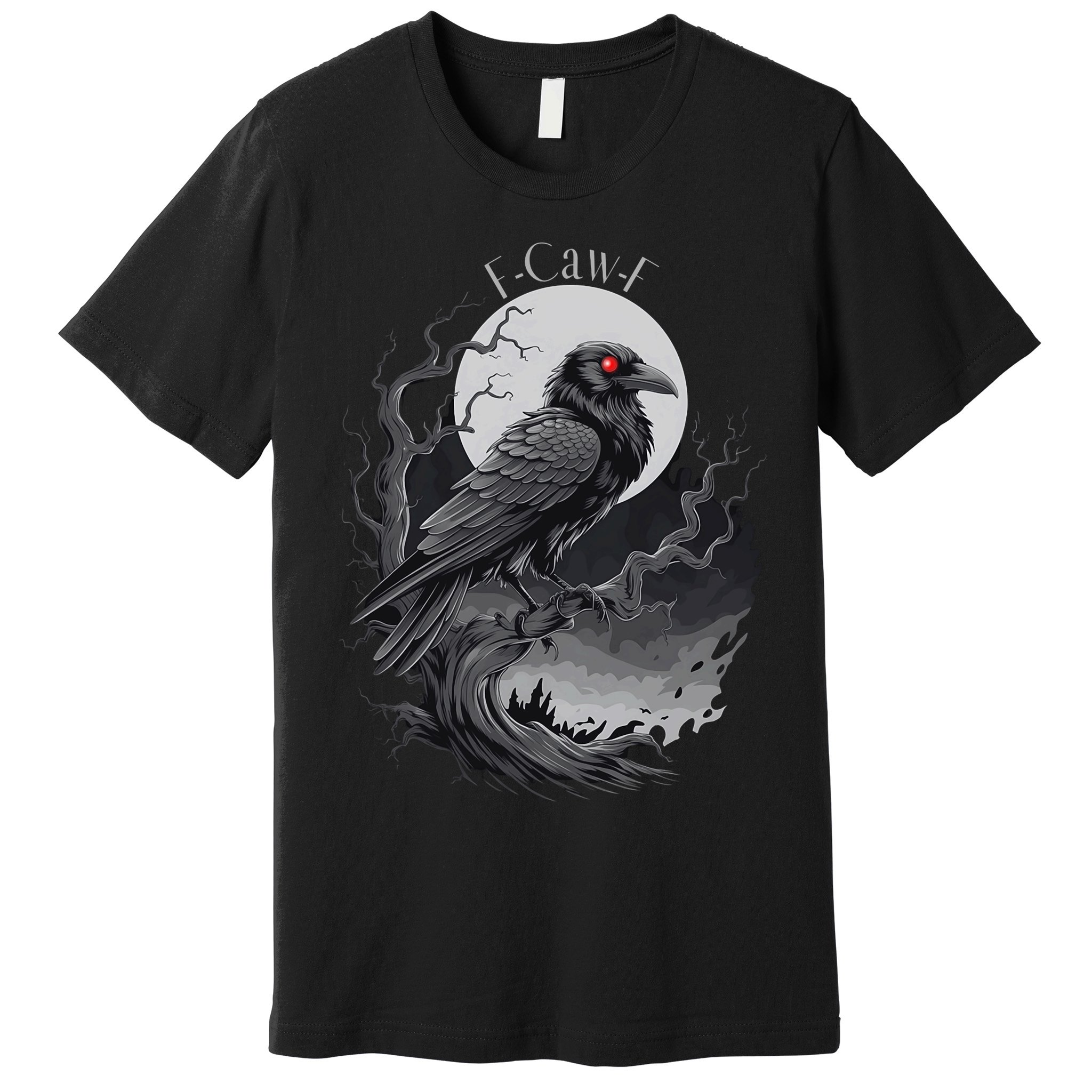 F-Caw-F Black Bird  Premium T-Shirt
