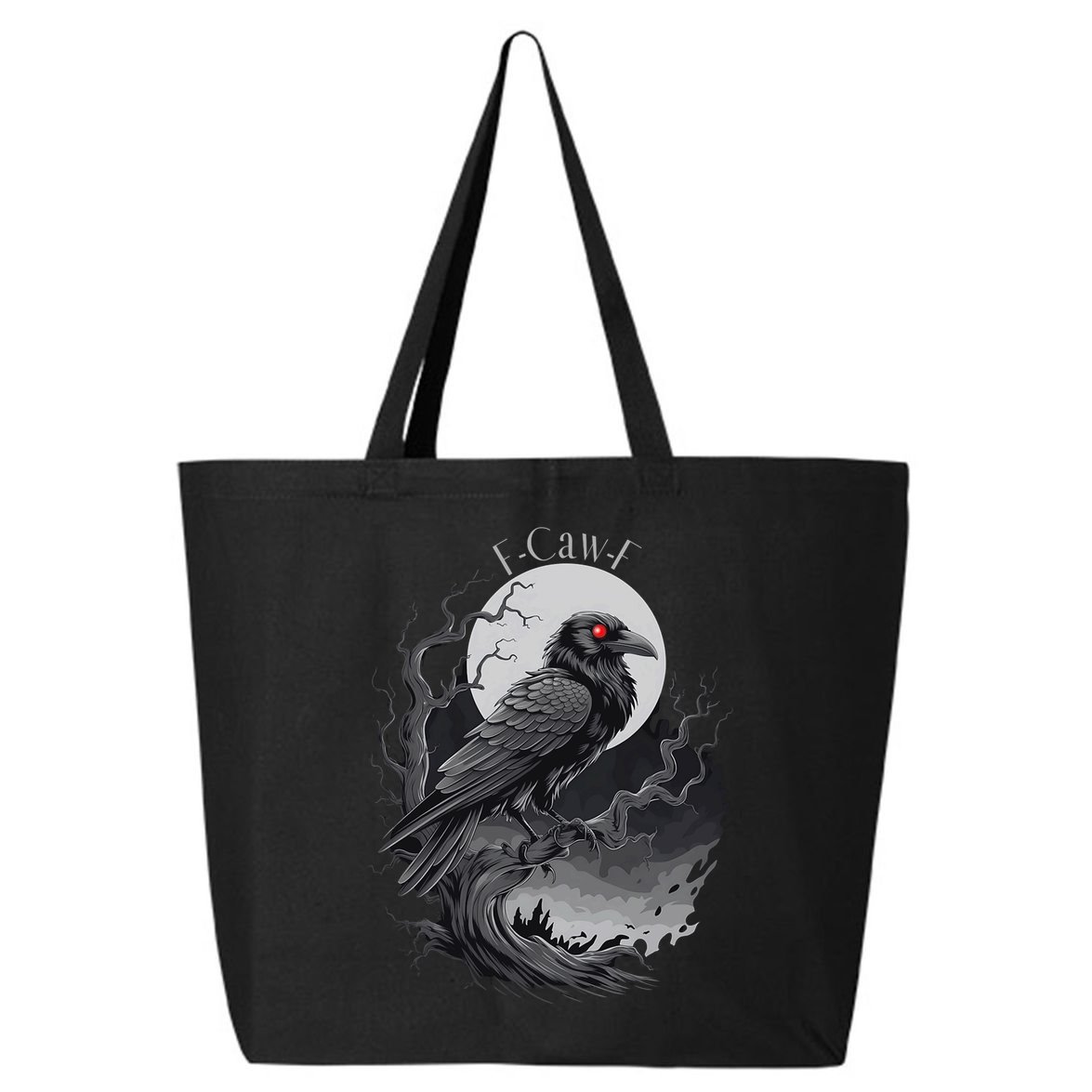 F-Caw-F Black Bird  25L Jumbo Tote