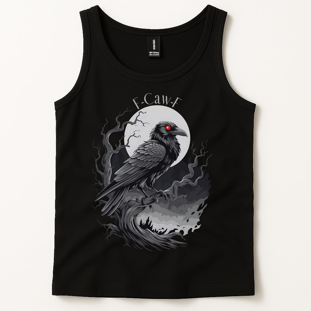 F-Caw-F Black Bird  Tank Top