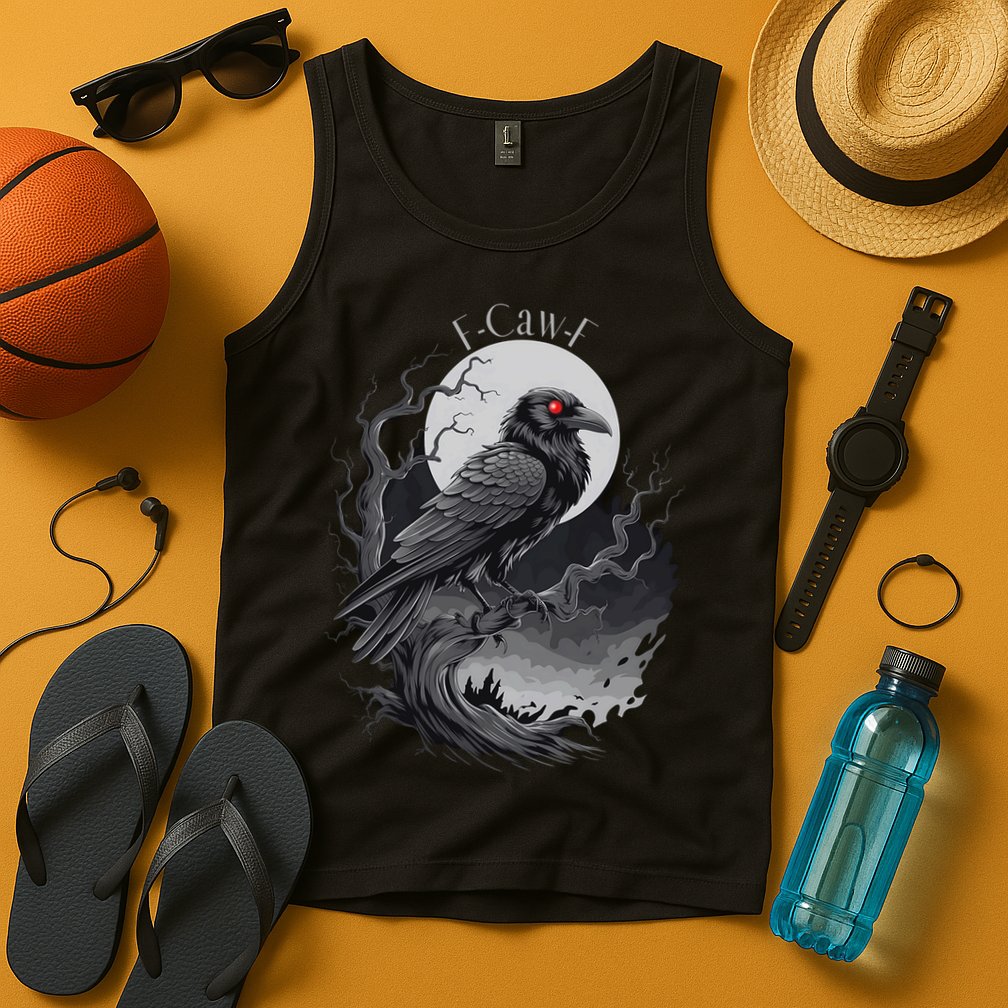 F-Caw-F Black Bird  Tank Top