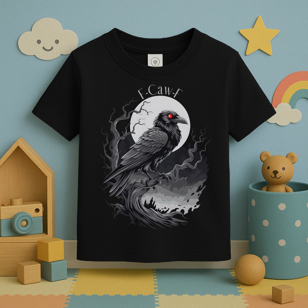 F-Caw-F Black Bird  Toddler T-Shirt
