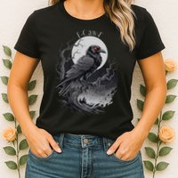 F-Caw-F Black Bird  Womens T-Shirt
