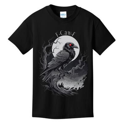 F-Caw-F Black Bird  Kids T-Shirt