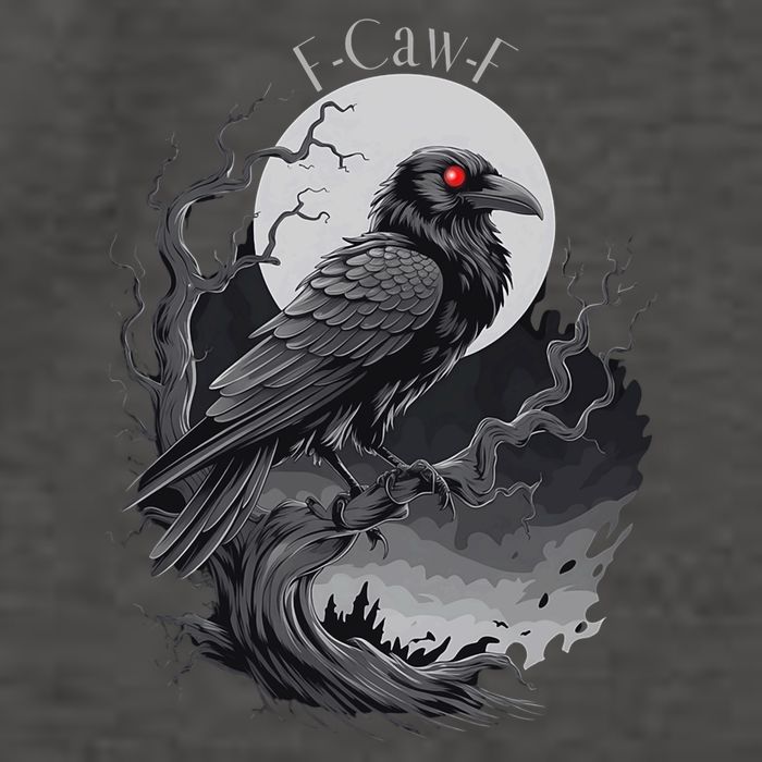 F-Caw-F Black Bird  Vector Backpack