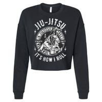Funny Bjj Brazilian Jiu Jitsu Cropped Pullover Crew