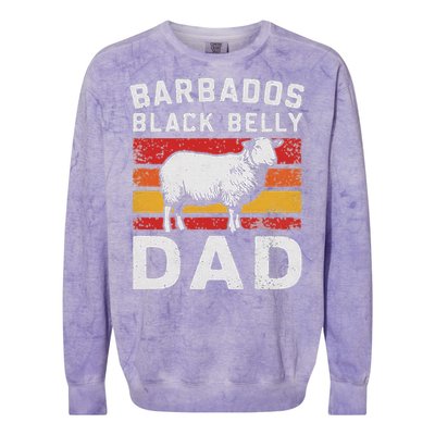 Funny Barbados Black Belly Sheeps Vintage Gift Colorblast Crewneck Sweatshirt