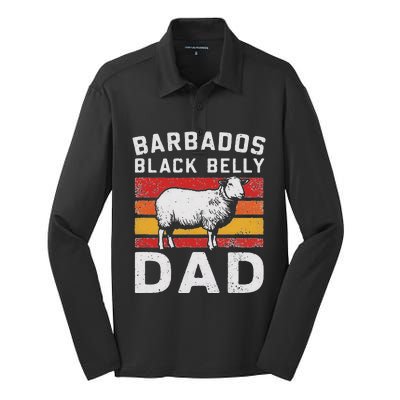 Funny Barbados Black Belly Sheeps Vintage Gift Silk Touch Performance Long Sleeve Polo