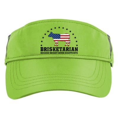 Funny Brisketarian Because Brisket Never Disappoints Adult Drive Performance Visor