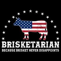 Funny Brisketarian Because Brisket Never Disappoints Flexfit Unipanel Trucker Cap