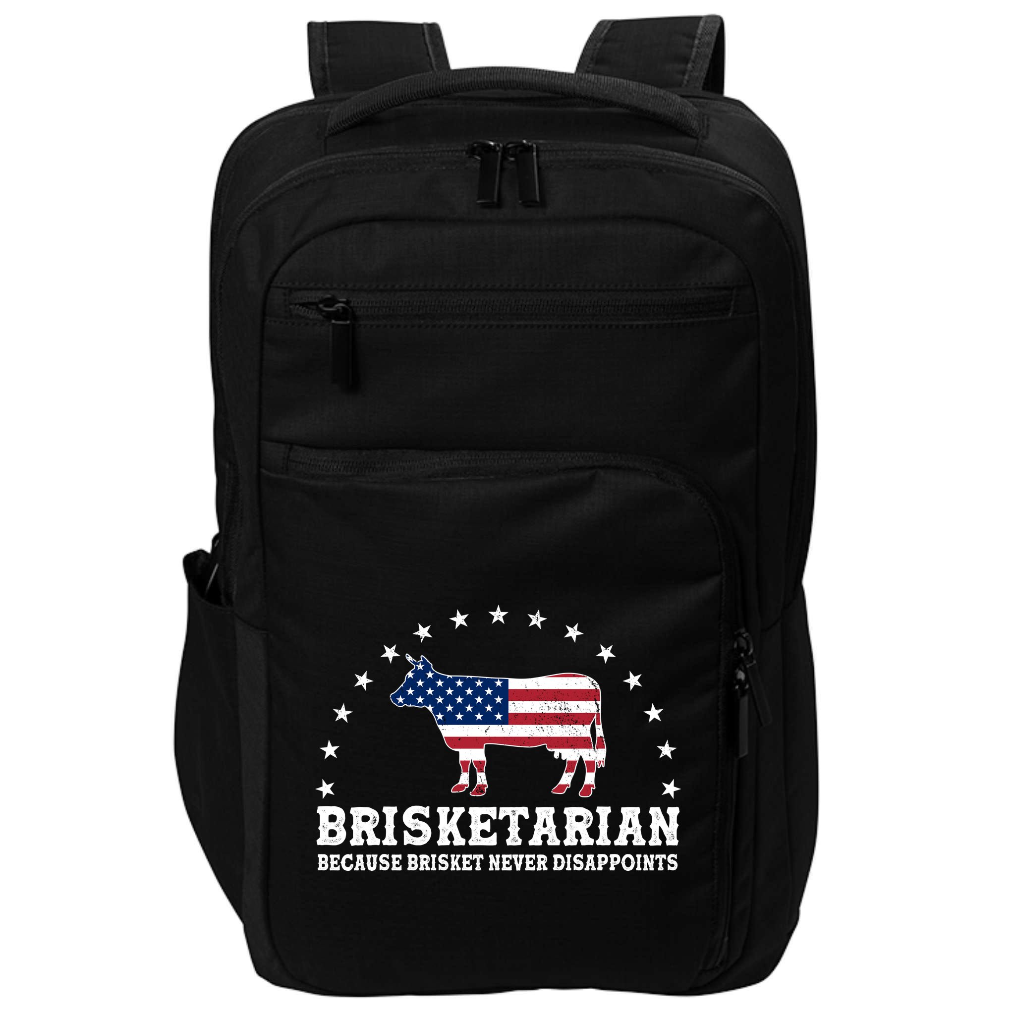 Funny Brisketarian Because Brisket Never Disappoints Impact Tech Backpack