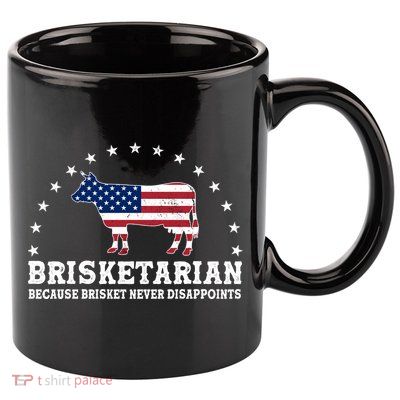 Funny Brisketarian Because Brisket Never Disappoints 11oz C Handle Ceramic Mug