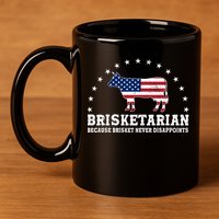 Funny Brisketarian Because Brisket Never Disappoints 11oz C Handle Ceramic Mug