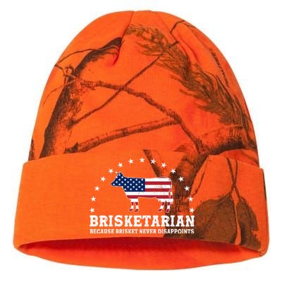 Funny Brisketarian Because Brisket Never Disappoints Kati Licensed 12" Camo Beanie