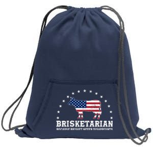 Funny Brisketarian Because Brisket Never Disappoints Sweatshirt Cinch Pack Bag