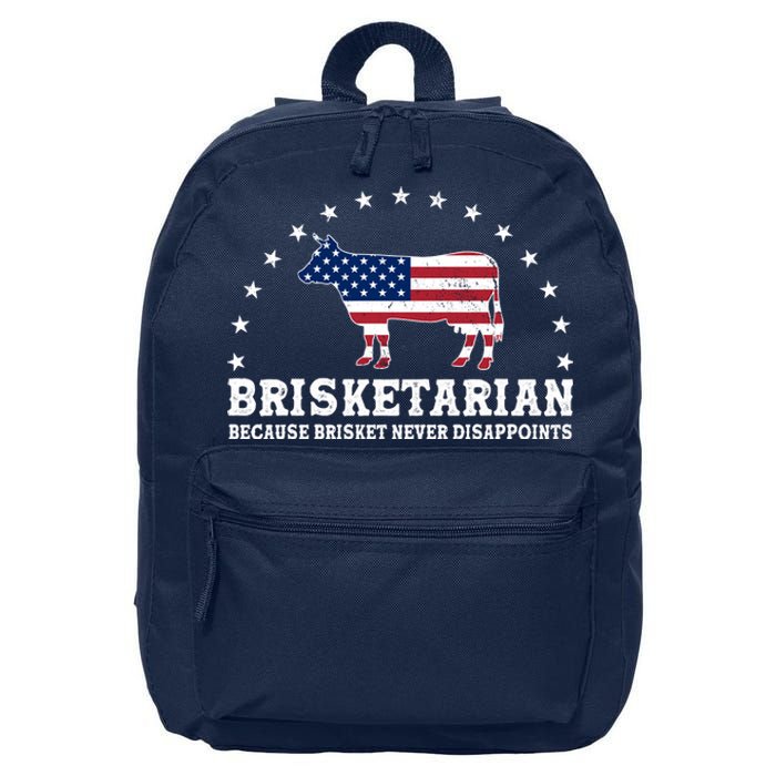 Funny Brisketarian Because Brisket Never Disappoints 16 in Basic Backpack