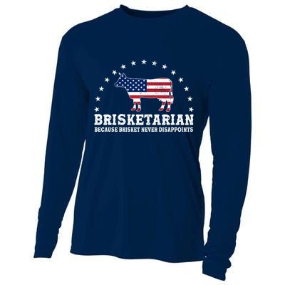 Funny Brisketarian Because Brisket Never Disappoints Cooling Performance Long Sleeve Crew