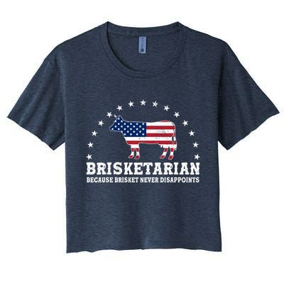 Funny Brisketarian Because Brisket Never Disappoints Crop Top