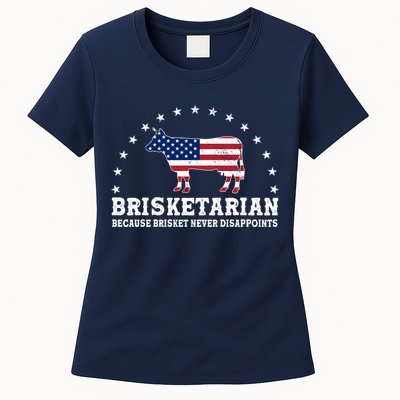 Funny Brisketarian Because Brisket Never Disappoints Womens T-Shirt