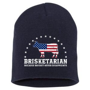 Funny Brisketarian Because Brisket Never Disappoints Short Acrylic Beanie