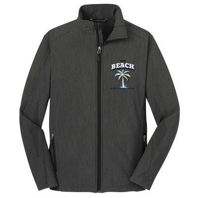 Family Beach Beach Is My Happy Place Vacation Core Soft Shell Jacket