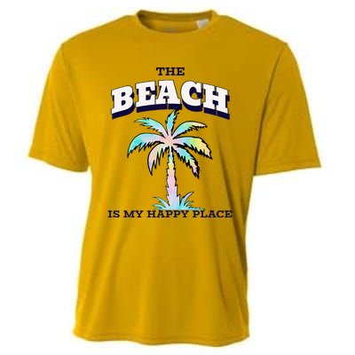 Family Beach Beach Is My Happy Place Vacation Cooling Performance Crew T-Shirt