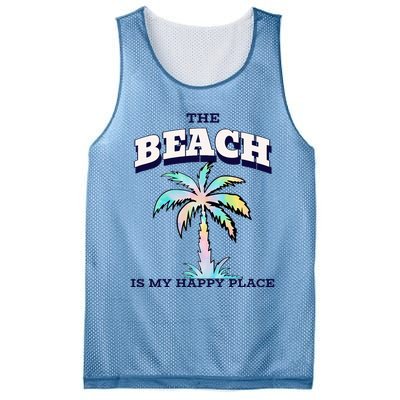 Family Beach Beach Is My Happy Place Vacation Mesh Reversible Basketball Jersey Tank