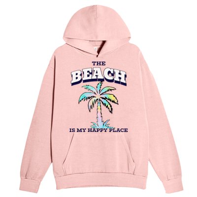 Family Beach Beach Is My Happy Place Vacation Urban Pullover Hoodie