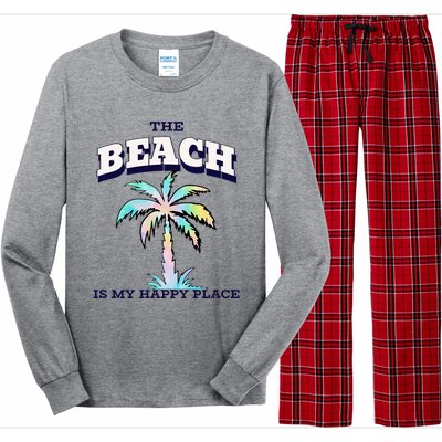 Family Beach Beach Is My Happy Place Vacation Long Sleeve Pajama Set