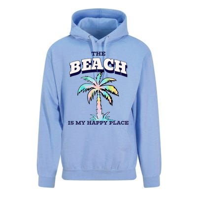 Family Beach Beach Is My Happy Place Vacation Unisex Surf Hoodie