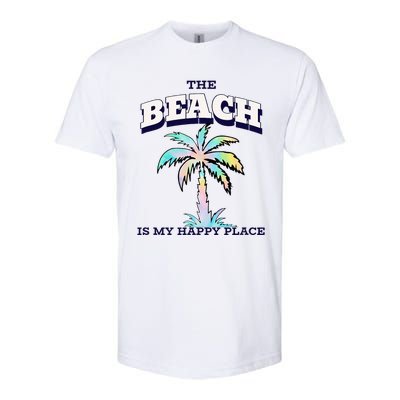 Family Beach Beach Is My Happy Place Vacation Softstyle CVC T-Shirt