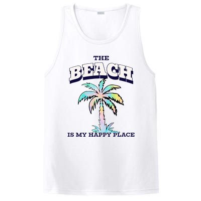 Family Beach Beach Is My Happy Place Vacation PosiCharge Competitor Tank