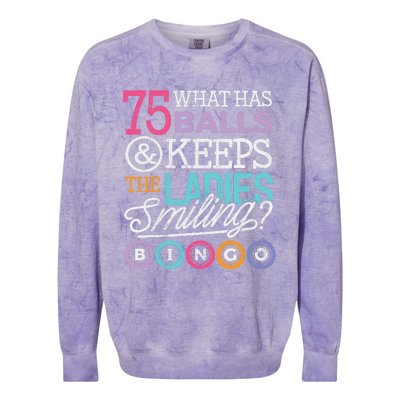 Funny Bingos Bingo Lover Grandma Colorblast Crewneck Sweatshirt