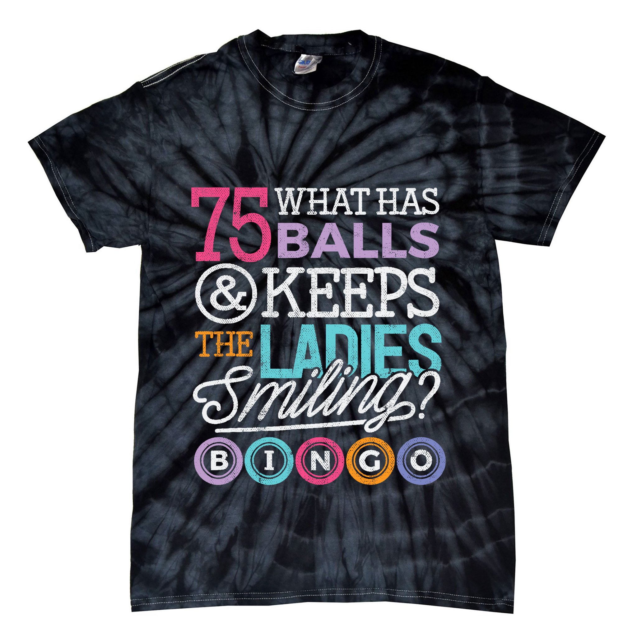 Funny Bingos Bingo Lover Grandma Tie-Dye T-Shirt
