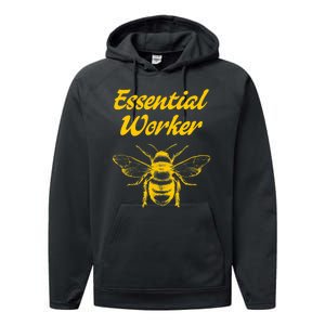 Funny Beekeeping Beekeeper Honey Bees Environmental Performance Fleece Hoodie