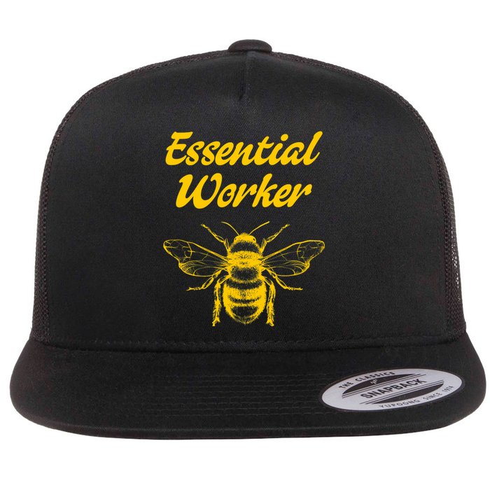 Funny Beekeeping Beekeeper Honey Bees Environmental Flat Bill Trucker Hat