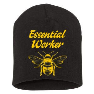 Funny Beekeeping Beekeeper Honey Bees Environmental Short Acrylic Beanie