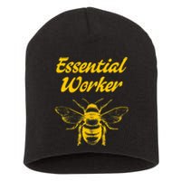 Funny Beekeeping Beekeeper Honey Bees Environmental Short Acrylic Beanie