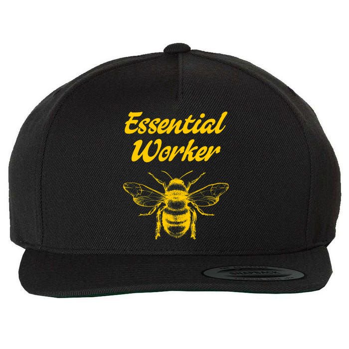 Funny Beekeeping Beekeeper Honey Bees Environmental Wool Snapback Cap