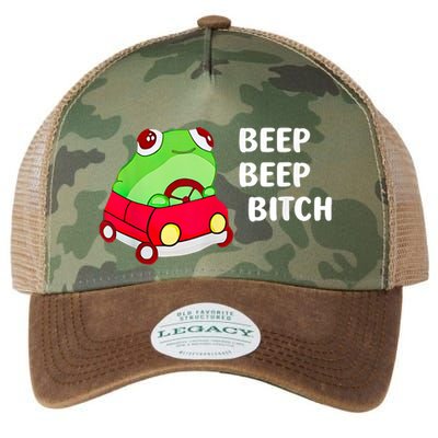 Frog Beep Beep Bitch Legacy Tie Dye Trucker Hat
