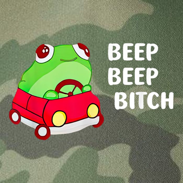 Frog Beep Beep Bitch Legacy Tie Dye Trucker Hat