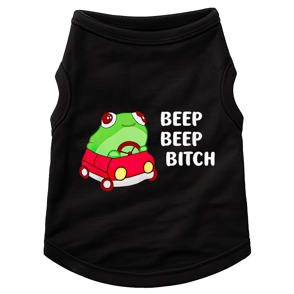 Frog Beep Beep Bitch Doggie Tank